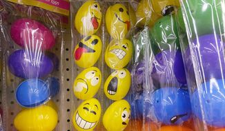 Plastic Easter eggs at a grocery store in Mount Prospect, Ill. (AP Photo/Nam Y. Huh)