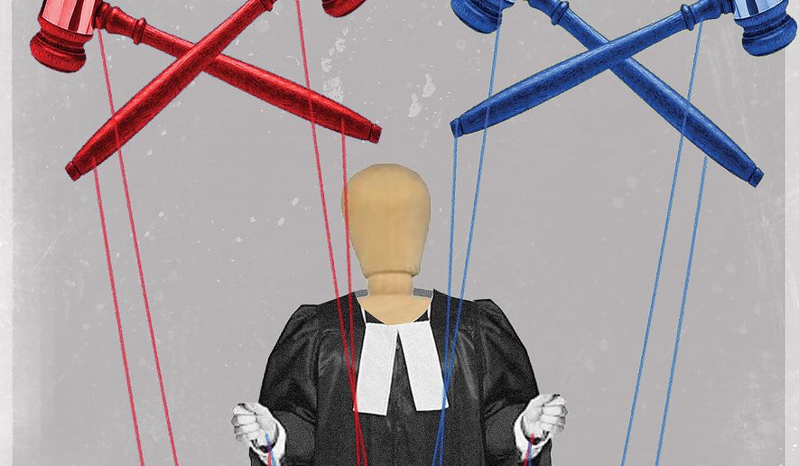 Supreme Court appointments illustration by Linas Garsys / The Washington Times