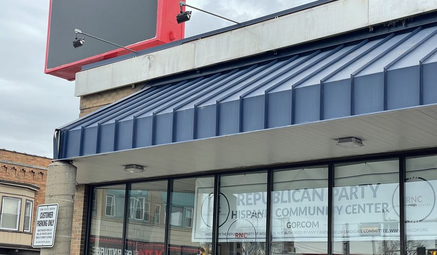 The RNC opened several community centers across the country to court Hispanic, Black, Asian American and Native American voters, including one in Milwaukee's Lincoln Village neighborhood. (Mica Soellner/The Washington Times)