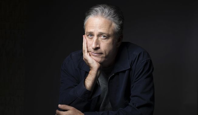 Jon Stewart is the latest recipient of the Mark Twain prize for lifetime achievement in comedy, an honor being bestowed Sunday, April 24, 2022, at the Kennedy Center for the Performing Arts.(Photo by Victoria Will/Invision/AP, File)