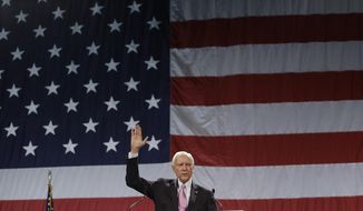 U.S. Sen. Orrin Hatch, R-Utah, addresses a crowd during the Utah Republican Party nominating convention on April 26, 2014, in Sandy, Utah. A longtime senator known for working across party lines, Hatch died Saturday, April 23, 2022, at age 88. (AP Photo/Rick Bowmer, File)