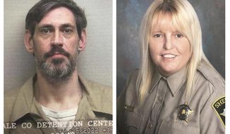 This combination of photos provided by the U.S. Marshals Service and Lauderdale County Sheriff&#39;s Office in April 2022 shows Casey Cole White, left, and Assistant Director of Corrections Vicky White. On Saturday, April 30, 2022, the Lauderdale County Sheriff&#39;s Office said that Vicky White disappeared while escorting inmate Casey Cole White, being held on capital murder charges, in Florence, Ala.. The inmate is also missing. (U.S. Marshals Service, Lauderdale County Sheriff&#39;s Office via AP)