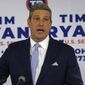 In this file photo, Rep. Tim Ryan, D-Ohio, running for an open U.S. Senate seat in Ohio, speaks to supporters after the polls closed on primary Election Day Tuesday, May 3, 2022, in Columbus, Ohio. Mr. Ryan is among a number of Democratic candidates who steered clear of President Joe Biden when Mr. Biden visited Ohio Wednesday, July 6, 2022, in a signal that party lawmakers on the ballot in November are wary of being dragged down by the increasingly unpopular president. (AP Photo/Jay LaPrete) ** FILE **