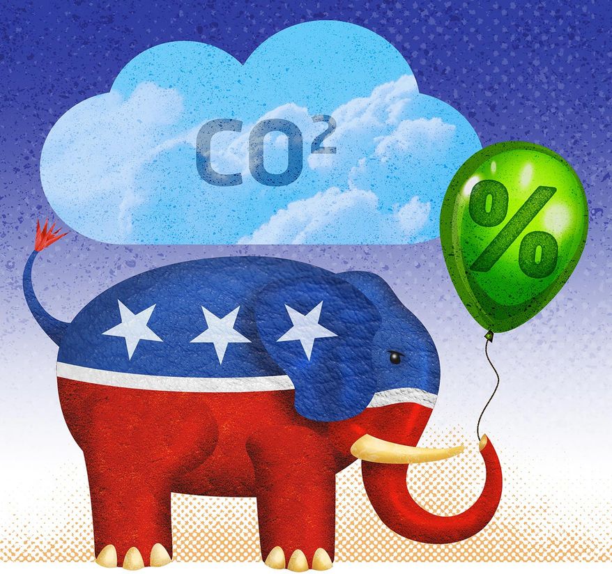 GOP Carbon Energy Tax Illustration by Greg Groesch/The Washington Times