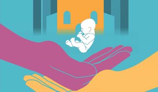Protect mothers and their babies illustration by Linas Garsys / The Washington Times