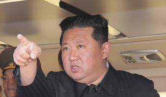This undated photo provided on April 17, 2022, by the North Korean government shows Kim Jong-un at an undisclosed location in North Korea. The Korean Central News Agency said Thursday, May 12, 2022, tests from an unspecified number of people in the capital Pyongyang confirmed that they were infected with the omicron variant. Independent journalists were not given access to cover the event depicted in this image distributed by the North Korean government. The content of this image is as provided and cannot be independently verified. (Korean Central News Agency/Korea News Service via AP, File)