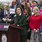 Speaker of the House Nancy Pelosi, D-Calif., leads an event with House Democrats after the Senate failed to pass the Women&#39;s Health Protection Act to ensure a federally protected right to abortion access, on the Capitol steps in Washington, Friday, May 13, 2022. (AP Photo/J. Scott Applewhite)