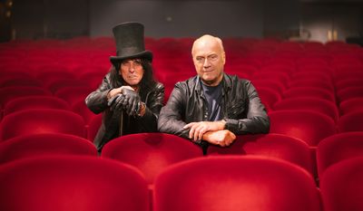 Evangelical pastor Greg Laurie (right) found a friend — and fellow believer — in rocker Alice Cooper (real name Vincent Furnier), a son and grandson of Christian preachers. (Photo courtesy of Greg Laurie)