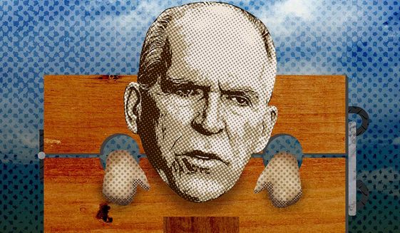 Punish Intelligence officials like Brennan for meddling in presidential elections Illustration by Greg Groesch/The Washington Times
