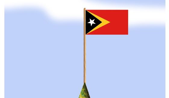 Illustration on Timor-Leste by Alexander Hunter/The Washington Times