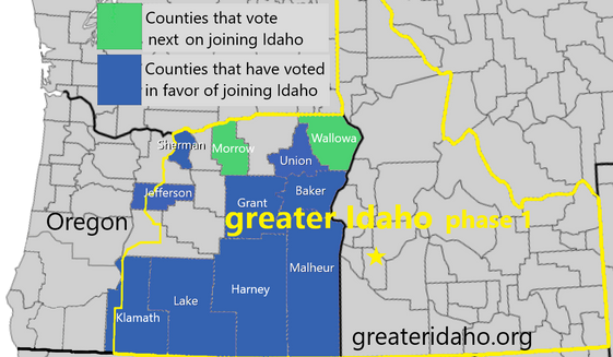Map via GreaterIdaho.org (https://www.greateridaho.org/greater-idaho-movement-modifies-proposal-map/)