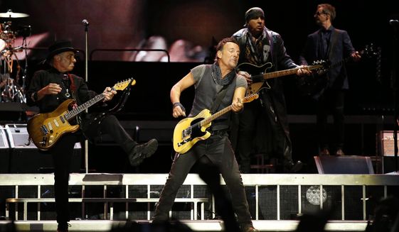 Bruce Springsteen and the E Street Band perform with the concert &amp;quot;The River Tour&amp;quot; at the Camp Nou stadium in Barcelona, Spain, Saturday, May 14, 2016. On Monday, May 23, 2022, Springsteen and the E Street Band announced that they will begin a tour in February 2023 in the United States, followed by stadium shows beginning in April in Europe. (AP Photo/Manu Fernandez, File)