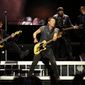 FILE - Bruce Springsteen and the E Street Band perform with the concert &amp;quot;The River Tour&amp;quot; at the Camp Nou stadium in Barcelona, Spain, Saturday, May 14, 2016. On Monday, May 23, 2022, Springsteen and the E Street Band announced that they will begin a tour in February 2023 in the United States, followed by stadium shows beginning in April in Europe. (AP Photo/Manu Fernandez, File)