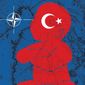 Illustration on Turkey’s behavior in NATO by Linas Garsys/The Washington Times