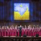 This image released by Carnegie Hall shows a performance fundraiser at Carnegie Hall in New York on Monday, May 23, 2022, that raised $350,000 for Ukrainian relief efforts. (Chris Lee/Carnegie Hall via AP)