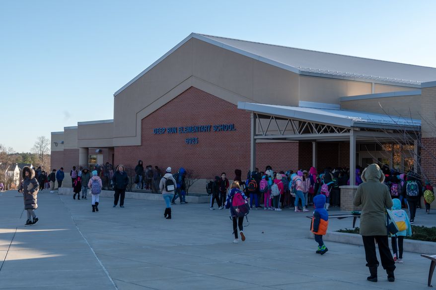 Deep Run Elementary School, a Howard County public school in Elkridge, Maryland, is seen here on Dec 19, 2019. (Shutterstock) **FILE**