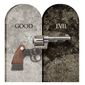 Illustration on law, morality and gun control by Alexander Hunter/The Washington Times