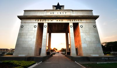 Blackstar Square, located in the heart of the capital city of the Republic of Ghana, Accra.