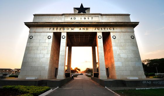 Blackstar Square, located in the heart of the capital city of the Republic of Ghana, Accra.