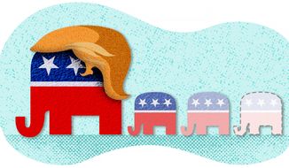 Trump&#39;s Fading Influence on GOP Illustration by Greg Groesch/The Washington Times