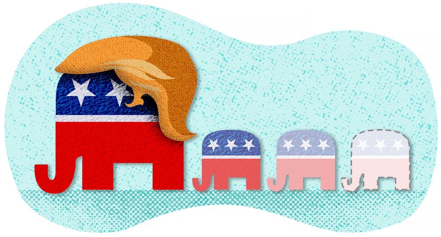 Trump&#39;s Fading Influence on GOP Illustration by Greg Groesch/The Washington Times