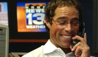 In this Oct. 5, 2006, photo, then-meteorologist Mark Ronchetti prepares the weathercast at the KRQE studios in Albuquerque, N.M. Republican voters are choosing a nominee for New Mexico governor from a field of five candidates in the Tuesday, June 7, 2022, primary election campaign dominated by concerns about the economy, violent crime and security at the southern U.S. border. Former meteorologist Ronchetti and state Rep. Rebecca Dow of Truth or Consequences are prominent Republican contenders that spent extensively on ads. (Jaelyn deMaria/The Albuquerque Journal via AP, File)