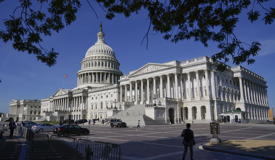 Sun shines on the U.S Capitol dome on Capitol Hill in Washington, Thursday, June 9, 2022. The House committee investigating the Jan. 6 insurrection at the U.S. Capitol will hold the first in a series of hearings laying out its findings on Thursday night. (AP Photo/Patrick Semansky)