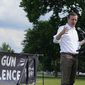 Sen. Chris Murphy, D-Conn., speaks during a rally near Capitol Hill in Washington, Friday, June 10, 2022, urging Congress to pass gun legislation. (AP Photo/Susan Walsh)