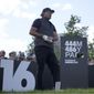 Phil Mickelson of the United States waits to play his tee shot on the 16th hole during the final round of the inaugural LIV Golf Invitational at the Centurion Club in St Albans, England, Saturday, June 11, 2022. (AP Photo/Alastair Grant) **FILE**
