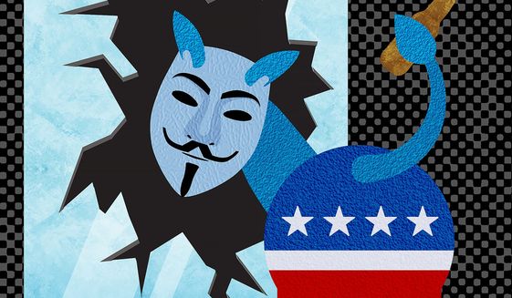 The Democratic Party of Violence Illustration by Greg Groesch/The Washington Times
