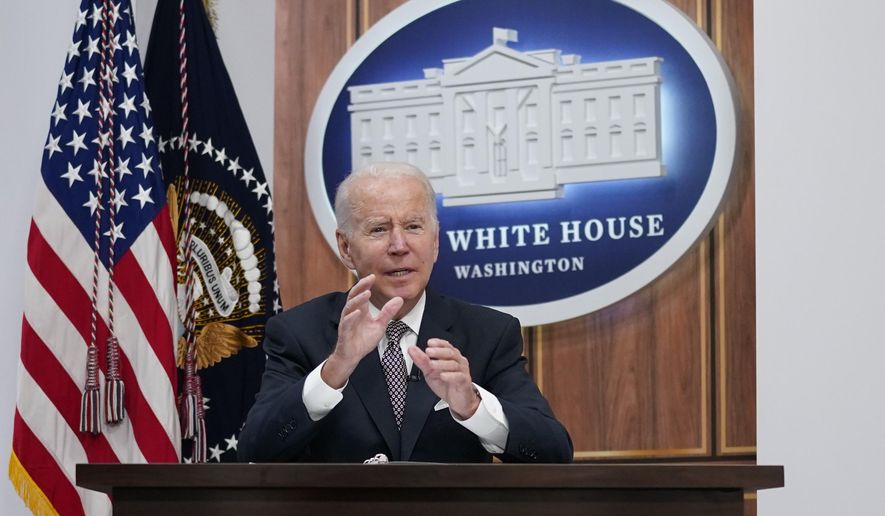 President Joe Biden speaks during the Major Economies Forum on Energy and Climate in the South Court Auditorium on the White House campus, Friday, June 17, 2022, in Washington. (AP Photo/Evan Vucci)
