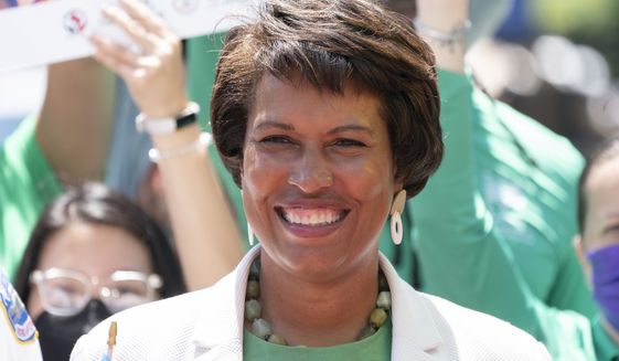 District of Columbia Mayor Muriel Bowser attends a news conference ahead of DC Pride events, Friday, June 10, 2022, in Washington. Bowser is seeking a third term in office. (AP Photo/Jacquelyn Martin, File)