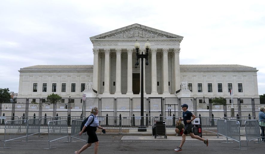 The U.S. Supreme Court, Tuesday, June 21, 2022 in Washington. (AP Photo/Jose Luis Magana)