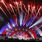 In this file photo, fireworks explode over the Hatch Shell during rehearsal for the Boston Pops Fireworks Spectacular in Boston, on July 3, 2018. Recent public opinion surveys have exposed a rift on patriotic attitudes that academics say could lead to Independence Day becoming a holiday mostly embraced by conservatives. (AP Photo/Michael Dwyer, File)  **FILE**
