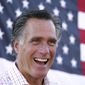 FILE - In this June 20, 2018, file photo, Mitt Romney smiles during a campaign event in American Fork, Utah. Mitt Romney isn&#39;t up for reelection this year, but his name is surfacing in Republican primaries throughout the nation. Candidates are using the label &amp;quot;Mitt Romney Republican&amp;quot; to frame opponents as insufficiently conservative and enemies of the Trump-era GOP Candidates have employed the concept in attack ads and talking points in Michigan, Ohio and Pennsylvania. (AP Photo/Rick Bowmer, File)