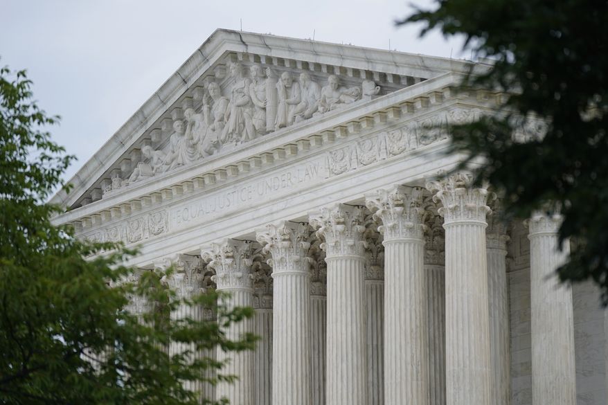 The U.S. Supreme Court building in Washington, Monday, June 27, 2022. (AP Photo/Patrick Semansky)