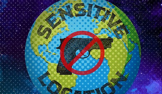 Everyplace is a Gun Free Zone Illustration by Greg Groesch/The Washington Times