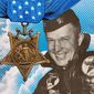 Illustration on awarding Captain E. Royce Williams the Congressional Medal of Honor by Greg Groesch/The Washington Times