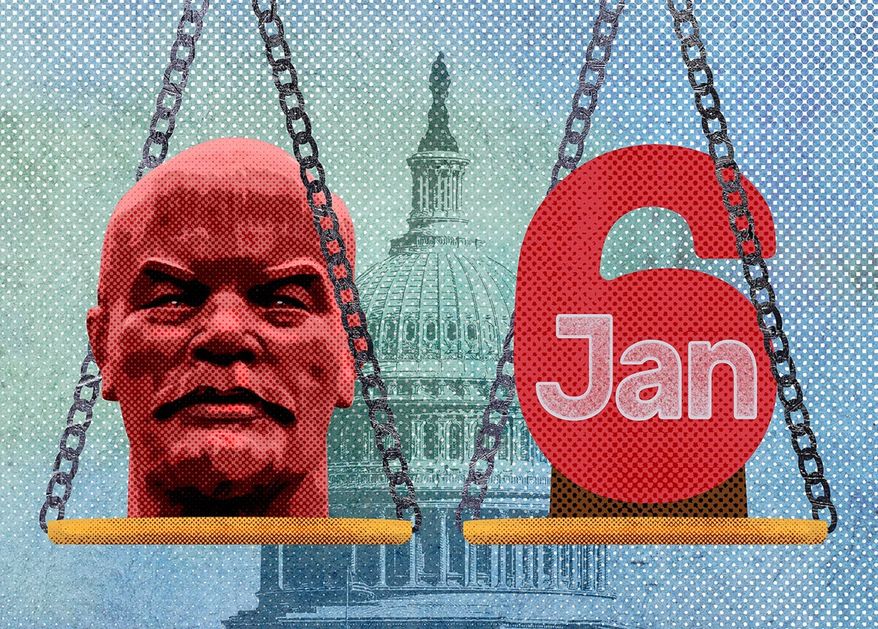 Lenin-style Jan. 6 Committee Show Trial Illustration by Greg Groesch/The Washington Times