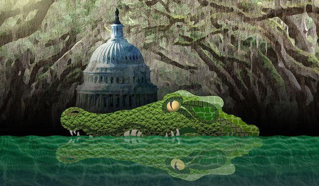 Swamp Creatures in Biden White House Illustration by Greg Groesch/The Washington Times