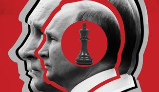 Inside Vladimir Putin Illustration by Linas Garsys/The Washington Times