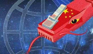 China Cyber Attack Illustration by Greg Groesch/The Washington Times