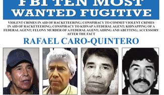 This image released by the FBI shows the wanted poster for Rafael Caro-Quintero, who was behind the killing of a U.S. DEA agent in 1985. Caro-Quintero has been captured by Mexican forces nearly a decade after walking out of a Mexican prison and returning to drug trafficking, an official with Mexico&#x27;s navy confirmed Friday, July 15, 2022. (FBI via AP, File)  **FILE**