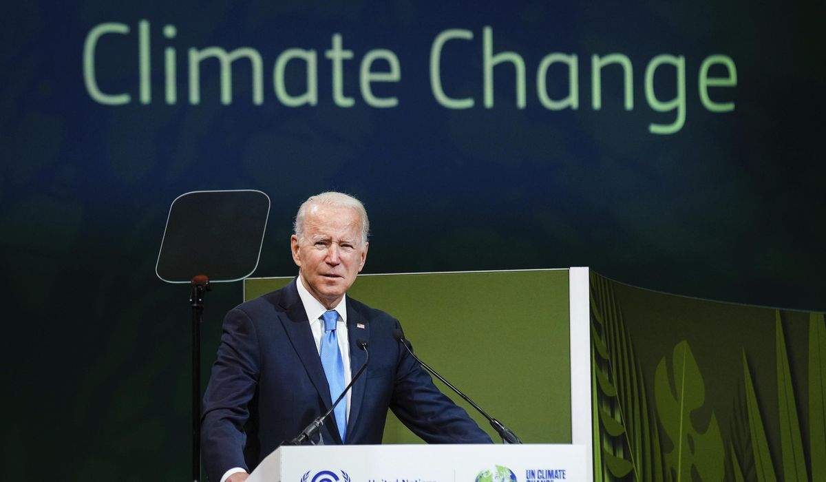 NextImg:Gas giants: Biden team spewed greenhouse gases by flying 400 people to climate talks
