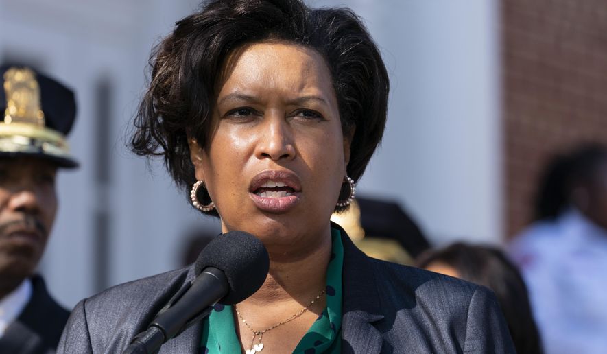 Washington Mayor Muriel Bowser speaks during a news conference on March 15, 2022, in Washington. (AP Photo/Alex Brandon) **FILE**