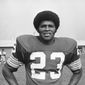 Brig Owens (23), of Washington Redskins in August 1975. (AP Photo/Paul Vathis) **FILE**