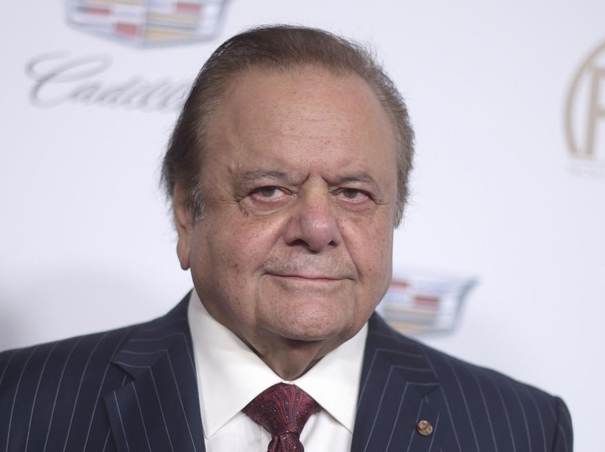 Paul Sorvino arrives at the 29th annual Producers Guild Awards at the Beverly Hilton on Saturday, Jan. 20, 2018, in Beverly Hills, Calif. Sorvino, an imposing actor who specialized in playing crooks and cops like Paulie Cicero in “Goodfellas” and the NYPD sergeant Phil Cerretta on “Law & Order,” has died. He was 83. (Photo by Richard Shotwell/Invision/AP, File)