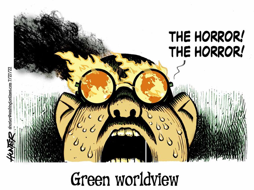 The Horror! (Illustration by Alexander Hunter for The Washington Times)