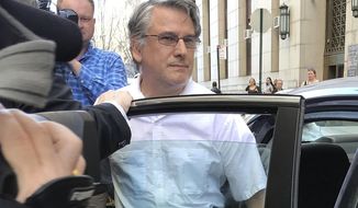FILE — Dr. Ricardo Cruciani, a neurologist who admitted groping women at a Philadelphia clinic, leaves Manhattan state Supreme Court, in New York, Feb. 21, 2018. A New York City jury was asked, Tuesday, July 26, 2022, to consider whether Cruciuani used his thriving pain-management practice to sexually prey on six patients or if he is a victim of accusers with false stories. (AP Photo/Colleen Long, File)
