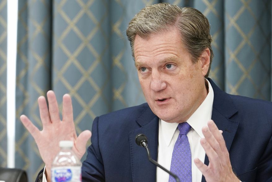 Rep. Mike Turner, R-Ohio, asks question during a House Intelligence Committee hearing on Commercial Cyber Surveillance, Wednesday, July 27, 2022, on Capitol Hill in Washington. (AP Photo/Mariam Zuhaib) ** FILE **